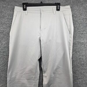 BYLT Premium Basics Men's 36T Performance Golf Chino Pants Light Gray